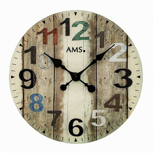 AMS 掛け時計 掛時計 大型 40cm アナログ ドイツ製 AMS9650 (YM-AMS9650) 国内在庫