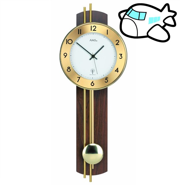 AMS 掛け時計 振り子時計 アナログ ドイツ製 AM5266-1 納期1ヶ月程度　(YM-AMS5266-1)
