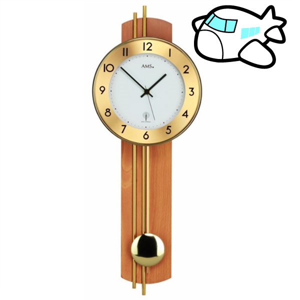 AMS 掛け時計 振り子時計 アナログ ドイツ製 AM5266-18 納期1ヶ月程度　(YM-AMS5266-18)