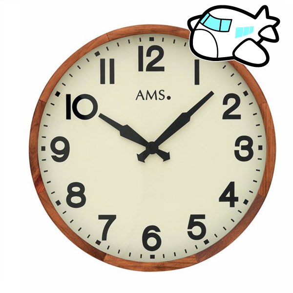 AMS 掛け時計 アナログ ドイツ製 AMS9535 納期1ヶ月程度　(YM-AMS9535)