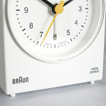 ブラウン(BRAUN) BNC004 目覚し時計 デジタル 音声反応 アラーム モダン 正規品 直輸入 小型 置き時計 ドイツ (YM-BNC004)