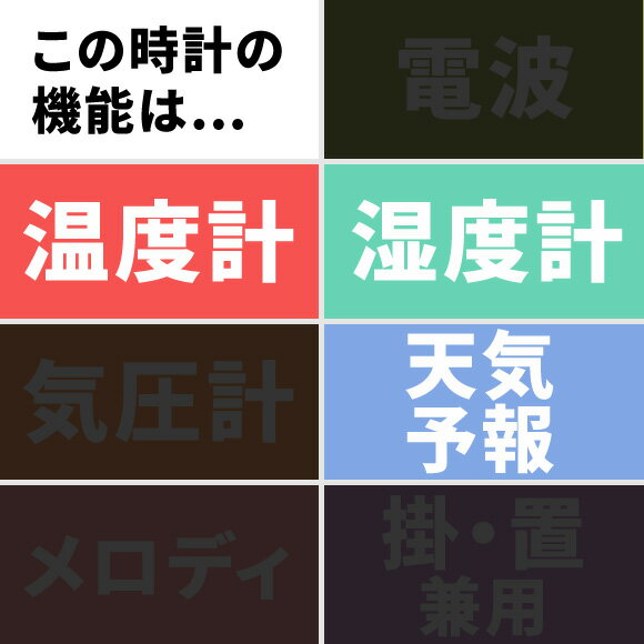 エンペックス EMPEX 掛け時計 丸型 天気予報 温湿度計 小型 秒針なし 日本製　(EP-BW-5271)