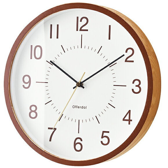 掛け時計 電波 天然木 シンプル 木製 北欧 ...の紹介画像3