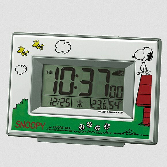 シチズン CITIZEN 置き時計 デジタル電波めざまし時計 ギフトにも最適 スヌーピーR187