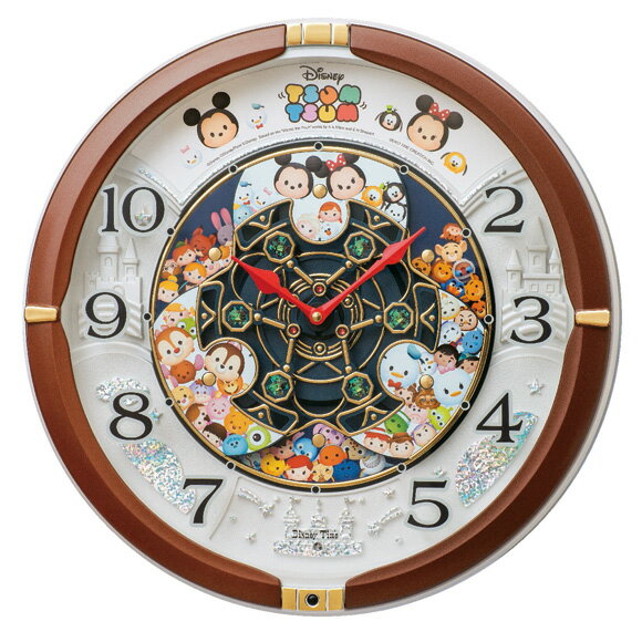 からくり時計 セイコー(SEIKO) からくり時計 キャラクター時計 ディズニー ツムツム アナログ FW588B (検) おしゃれ 音がしない 掛け時計 掛時計 壁掛け ディズニー