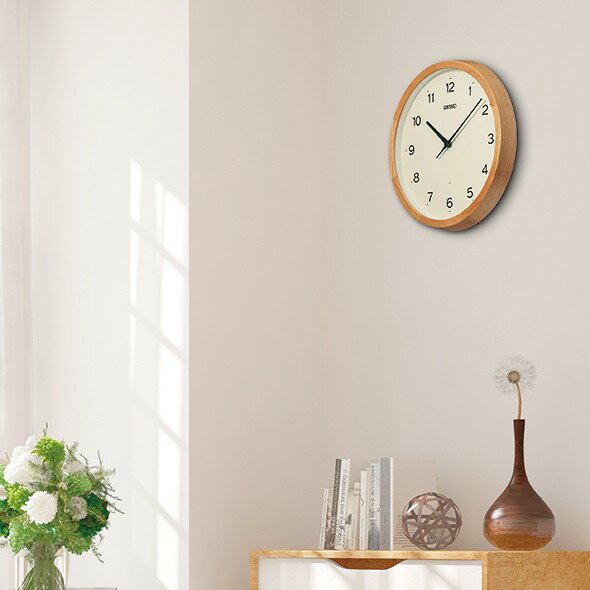 セイコー(SEIKO) 掛け時計 アナログ 電波時計 木枠 スタンダード KX272B [2]