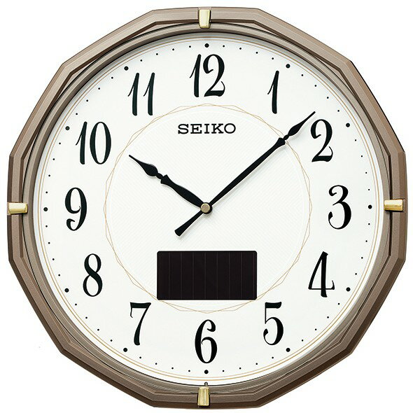 セイコー(SEIKO) 掛け時計 ソーラー アナログ 電波時計 ハイブリッド SF244N