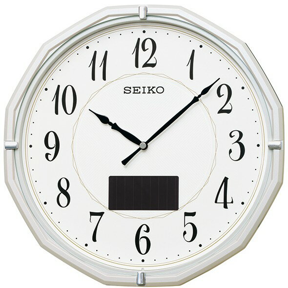 乐天商城 - セイコー(SEIKO) 掛け時計 ソーラー アナログ 電波時計 ハイブリッド SF244W