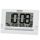 セイコー(SEIKO) 目覚まし時計 デジタル 温度湿度表示つき SQ323W(3)