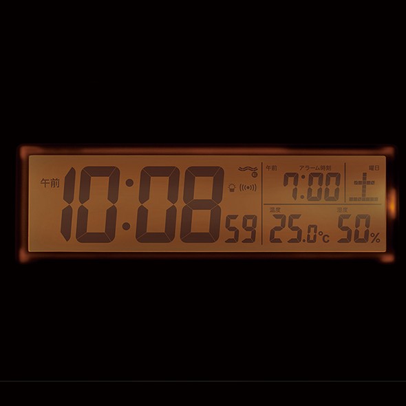 セイコー(SEIKO) 置き時計 目覚まし時計 スヌーズ 電波時計 デジタル 夜でも見える...