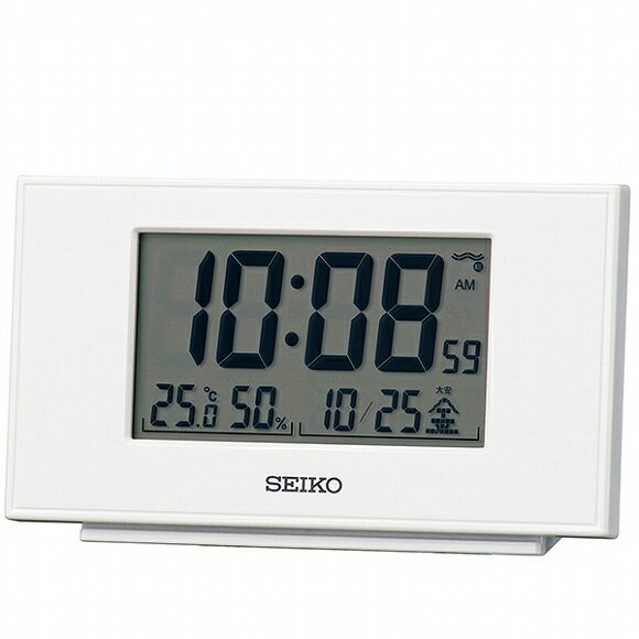 Temperature-Humidity Clocks - セイコー(SEIKO) 目覚まし時計 デジタル ステップダウンスヌーズ SQ790W