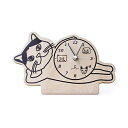 置き時計 木製 ネコ ねこ 猫 おしゃれ アナログ 北欧 シンプル ブリティッシュショートヘア (YC-YK19-104B)(3)