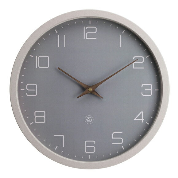 NEXTIME ネクスタイム 30cm 掛け時計 アナログ 時計 秒針なし スイープ 音がしない 静音タイプ エコ Eco ベージュ (NT-7373BE) [2]