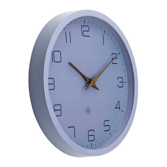 NEXTIME ネクスタイム 30cm 掛け時計 アナログ 時計 秒針なし スイープ 音がしない 静音タイプ エコ Eco ブルー (NT-7373BL) [2]