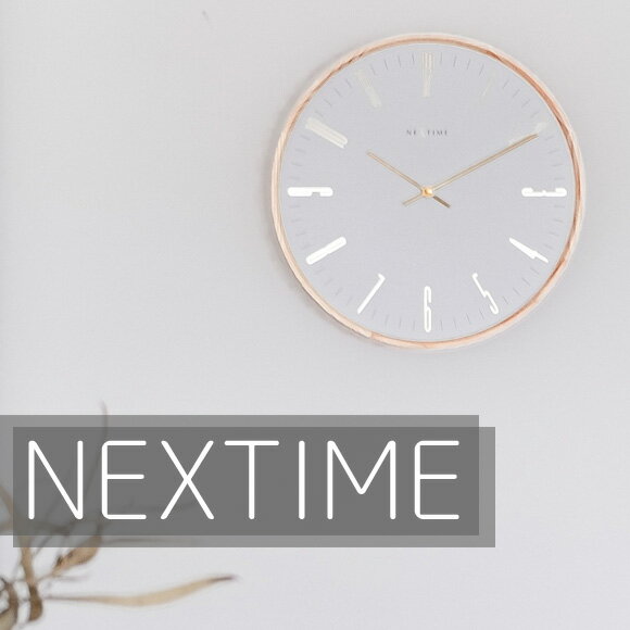 NEXTIME ネクスタイム　掛け時計 アナログ Thin L 　(NT-J010)　のスペックサイズΦ475×D40mm、1.3kg素材アルミ、木、MDF機能スイープムーブメント、日本製備考単3 乾電池 x1（別売）NEXTIME ネクス...
