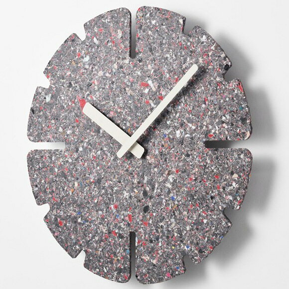 Lemnos レムノス 掛け時計 アナログ 日本製 リサイクル 秒針なし 風防なし 2針 スリット丸 PANECO CLOCK パネコクロック HIL22-11A MID (TL-HIL22-11A) [2]