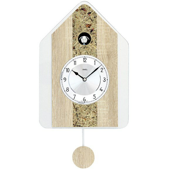 AMS 振り子時計 鳩時計 ハト時計 アナログ ドイツ製 AMS7498　(YM-AMS7498)　のスペックサイズ縦 34 X 横 24 X 厚み 5 (cm)　重量 0.7 kg素材木備考単三電池×1、単二電池×2ご注意ドイツからの直輸...