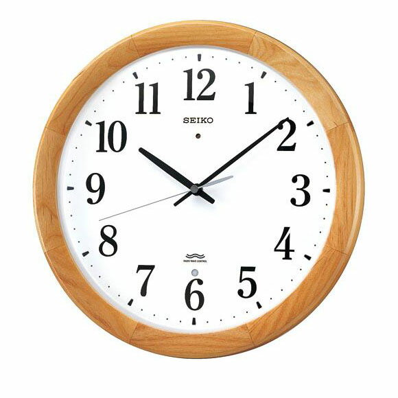 SEIKO セイコー 掛け時計 スイープ 音がしない 静音タイプ 電波 時計 (KX311B) (検) 時計 掛け時計 掛時計 かけ時計 木製