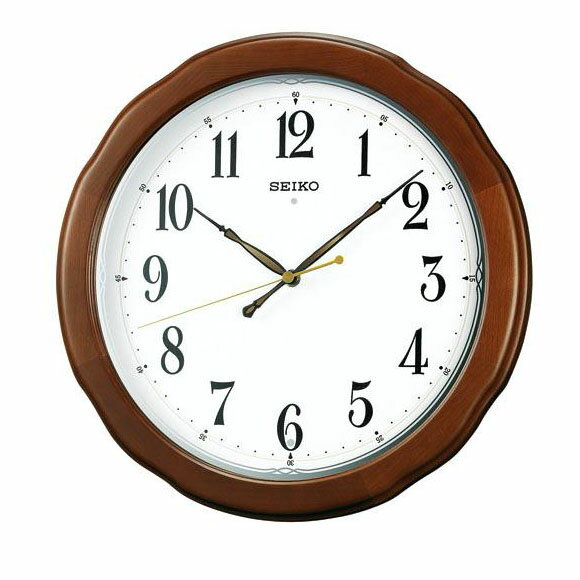 SEIKO セイコー 掛け時計 スイープ 音がしない 静音タイプ 電波 時計 (KX326B) (検) 時計 掛け時計 掛時計 かけ時計 木製