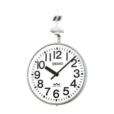 【エントリーで★最大ポイント10倍!】 【 送料無料 】 SEIKO セイコー 壁掛型 電波時計・ソーラー式 屋外用 (QLC-707) (検) 時計 掛け時計 掛時計 かけ時計 木製