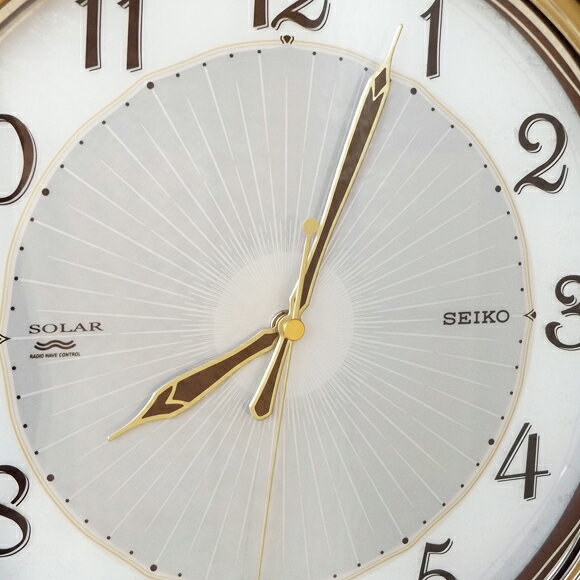 SEIKO セイコー 掛け時計 ソーラープラス 電波 時計 (SF221B) (検) 時計 掛け時計 掛時計 かけ時計 木製 [3]