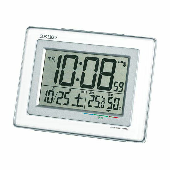 Alessi - SEIKO セイコー デジタル・目ざまし 温湿度 快適度 表示つき (SQ686W)