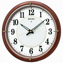 セイコー(SEIKO) 掛け時計 電波時計 木枠 ライト スイープ 音がしない 静音タイプ おやすみ秒針 KX240B