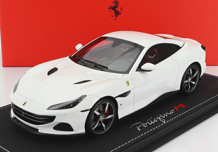 ミニカー 1/18 フェラーリ ポルトフィーノ M BBR-MODELS 1/18 FERRARI PORTOFINO M (MODIFICATA) SPIDER CLOSED ROOF 2020 BIANCO CERVINO - WHITE P18197H-VET