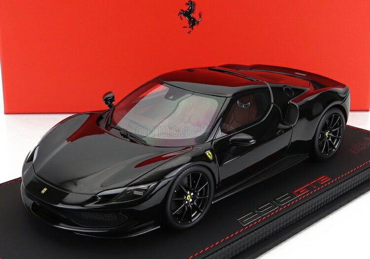 ミニカー 1/18 フェラーリ 296 GTB BBR-MODELS 1/18 FERRARI 296 GTB HYBRID 830HP V6 2021 NERO 1250 - BLACK P18210E1-VET