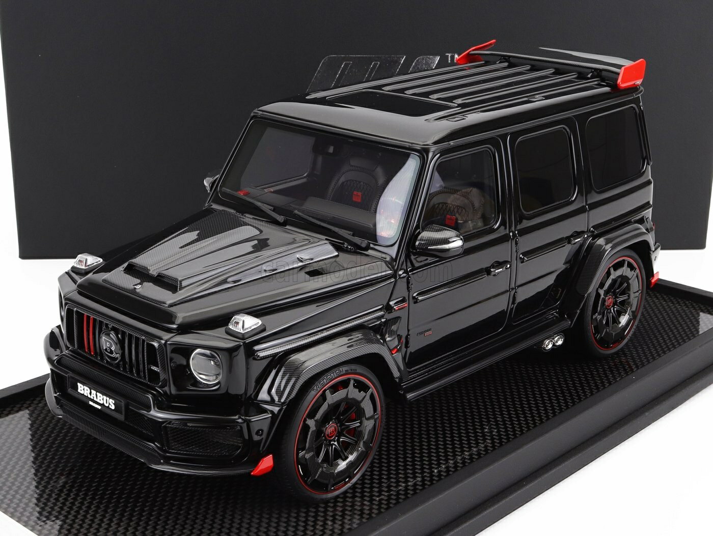 ミニカー 1/18 メルセデス ベンツ Gクラス G900 ブラバス MOTORHELIX 1/18 MERCEDES BENZ G-CLASS G900 BITURBO BRABUS ROCKET 2019 BLACK MET MH021MB