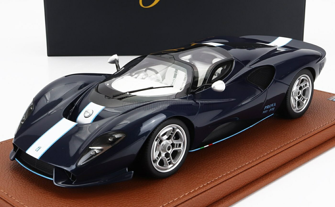 ミニカー 1/18 デ・トマソ P72 PEAKO 1/18 DE TOMASO P72 2020 BLUE WHITE 83806