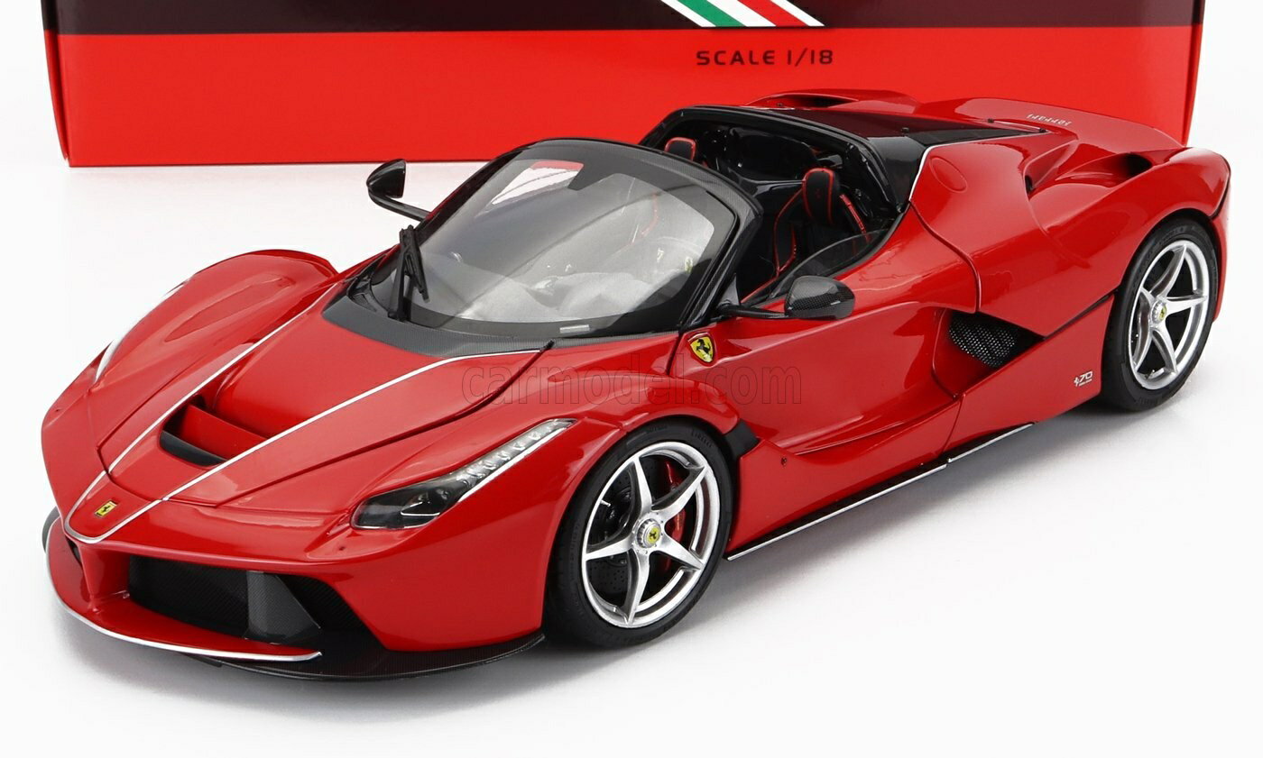 ミニカー 1/18 ラフェラーリ アペルタ BBR-MODELS 1/18 FERRARI LAFERRARI APERTA SPIDER 2016 ROSSO CORSA 322 - RED BBR182231