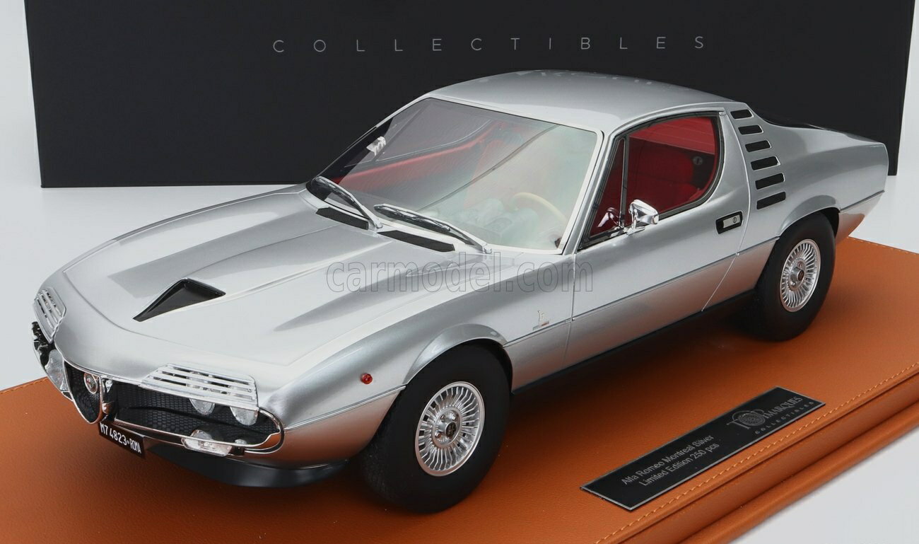 ミニカー 1/12 アルファロメオ モントリオール TOPMARQUES 1/12 ALFA ROMEO MONTREAL 1970 SILVER TM12-52D