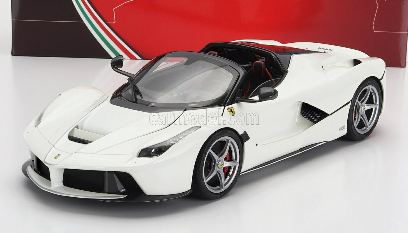 ミニカー 1/18 ラフェラーリ BBR-MODELS 1/18 FERRARI LAFERRARI APERTA SPIDER 2016 BIANCO ITALIA - WHITE BBR182233