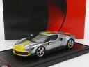 ミニカー 1/43 フェラーリ 296 GTB BBR-MODELS 1/43 FERRARI 296 GTB ASSETTO FIORANO 2022 GRIGIO CORBURN - GREY YELLOW BBRC265A