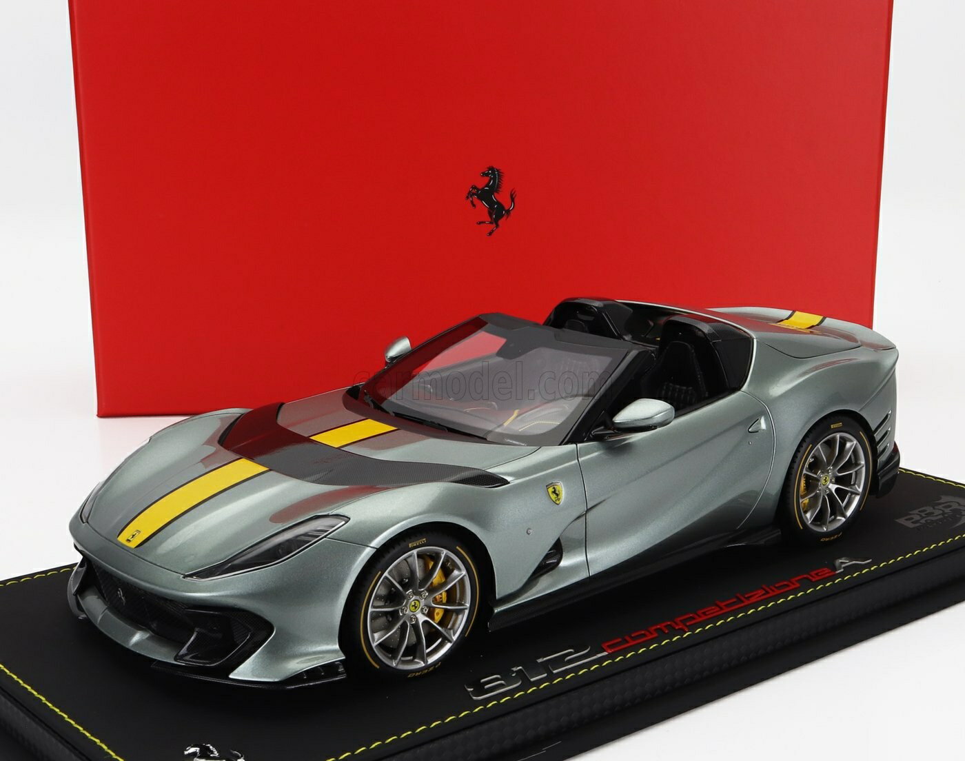 ミニカー 1/18 フェラーリ 812 BBR-MODELS 1/18 FERRARI 812 COMPETIZIONE A SPIDER 2022 GRIGIO COBURN - GREY MET P18209B-VET