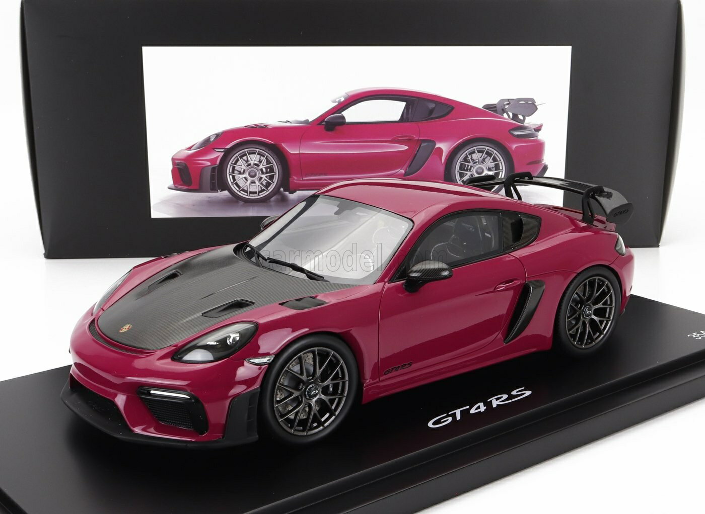 ミニカー 1/18 ポルシェ 718 SPARK-MODEL 1/18 PORSCHE 718 (982) CAYMAN GT4 RS 2021 STAR RUBY WAP0214020PGT2