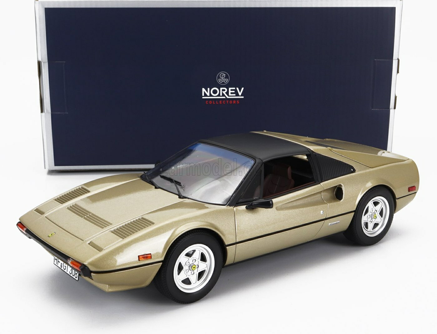 ミニカー 1/18 フェラーリ 308 GTS ノレブ NOREV 1/18 FERRARI 308 GTS 1982 GOLD MET 187932