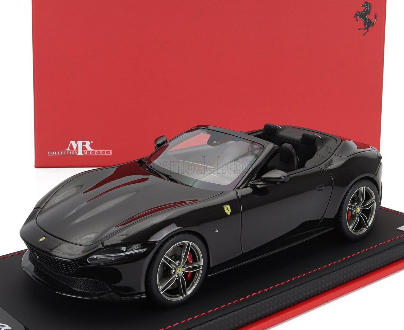 ミニカー 1/18 フェラーリ ローマ MR-MODELS 1/18 FERRARI ROMA SPIDER OPEN 2020 NERO PUROSANGUE - BLACK FE040B