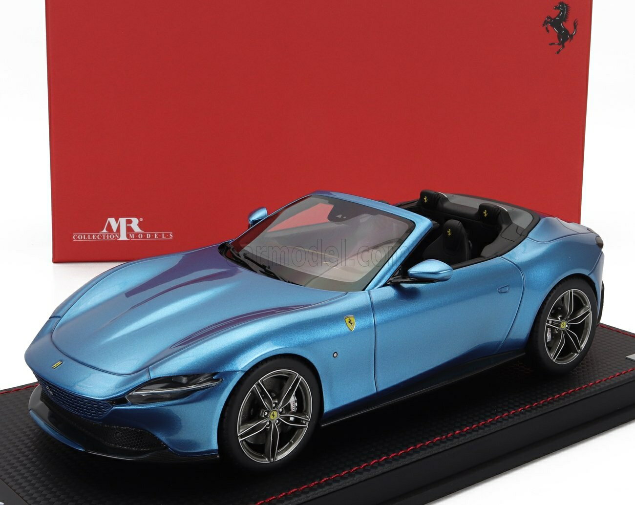 ミニカー 1/18 フェラーリ ローマ MR-MODELS 1/18 FERRARI ROMA SPIDER OPEN 2020 BLU CORSA - BLUE MET FE040SE