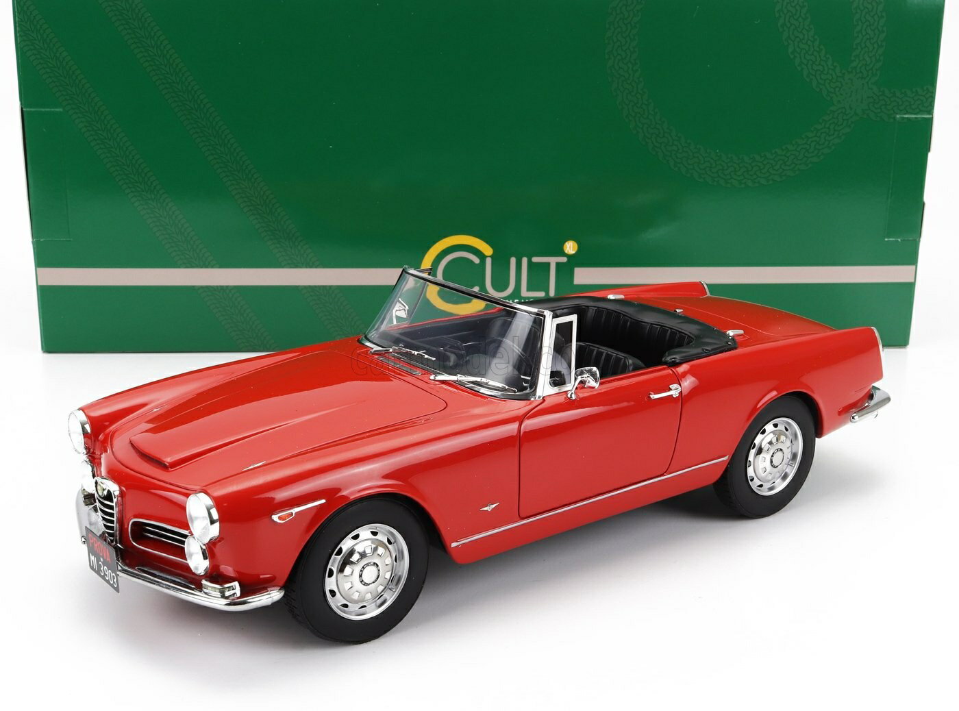 ߥ˥ 1/18 եᥪ 2600 CULT-SCALE MODELS 1/18 ALFA ROMEO 2600 SPIDER TOURING CABRIOLET OPEN 1961 RED CML039-3