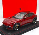 ミニカー 1/18 フェラーリ プロサングエ SUV BBR-MODELS 1/18 FERRARI PUROSANGUE SUV 2022 ROSSO MUGELLO - RED MET P18219E-VET