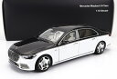 ミニカー 1/18 メルセデス ベンツ Sクラス マイバッハ ALMOST-REAL 1/18 MERCEDES BENZ S-CLASS S600 V12 BITURBO MAYBACH 2021 WHITE BLACK ALM820121