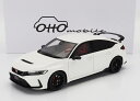 ミニカー 1/18 ホンダ シビック OTTO-MOBILE 1/18 HONDA CIVIC TYPE R 2023 CHAMPIONSHIP WHITE OT1056