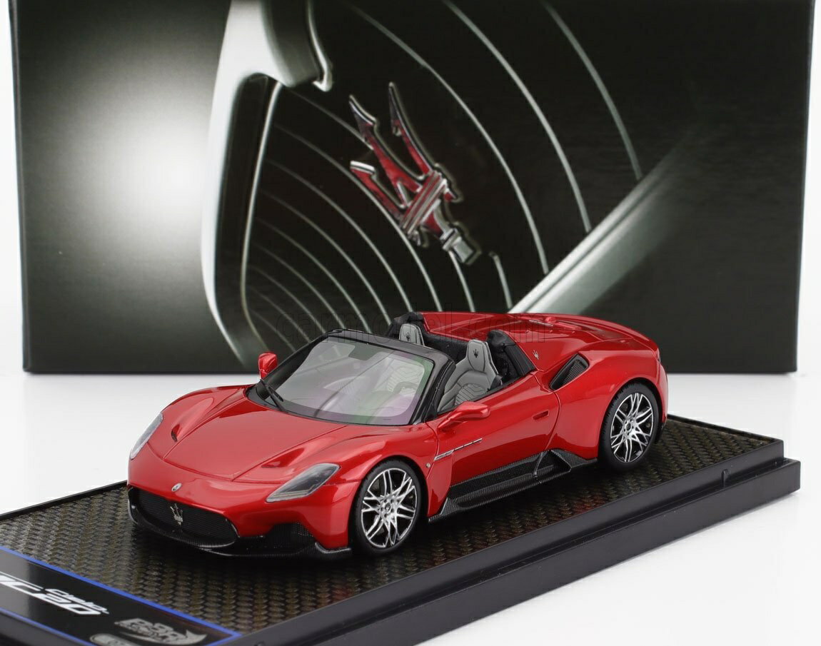 Rakuten - ミニカー 1/43 マセラティ MC20 BBR-MODELS 1/43 MASERATI MC20 CIELO SPIDER 2022 MMXX DESIGN RIMS ROSSO VINCENTE - RED MET BBRC276B