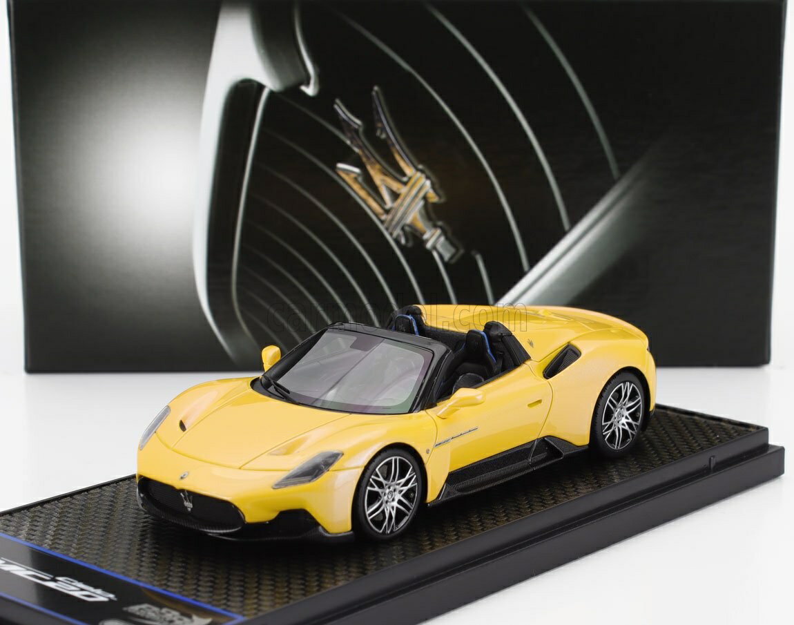 Rakuten - ミニカー 1/43 マセラティ MC20 BBR-MODELS 1/43 MASERATI MC20 CIELO SPIDER 2022 MMXX DESIGN RIMS GIALLO GENIO - YELLOW BBRC276C