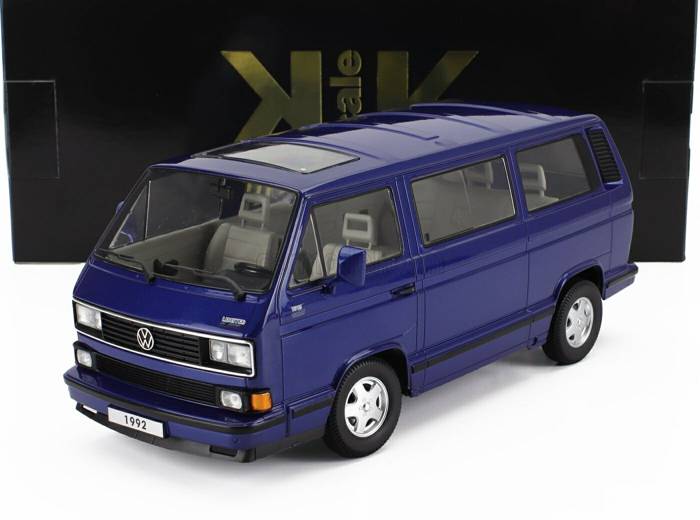 乐天商城 - ミニカー 1/18 フォルクスワーゲン ミニバン T5 KK-SCALE 1/18 VOLKSWAGEN T3 MULTIVAN MINIBUS (LAST EDITION) 1992 BLUE MET KKDC180141