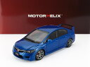 ミニカー 1/18 ホンダ シビック MOTORHELIX 1/18 HONDA CIVIC TYPE-R FD2 WITH ENGINE AND ACCESSORIES 2007 BLUE M85409