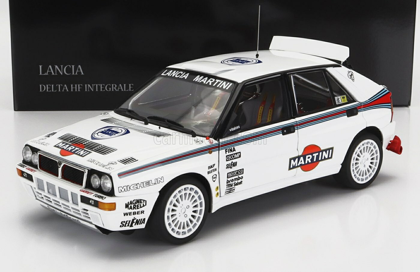 Rakuten - ミニカー 1/18 ランチア デルタ 京商 KYOSHO 1/18 LANCIA DELTA HF INTEGRALE EVOLUZIONE MARTINI RACING N 0 TEST CAR 1992 WHITE 08348G