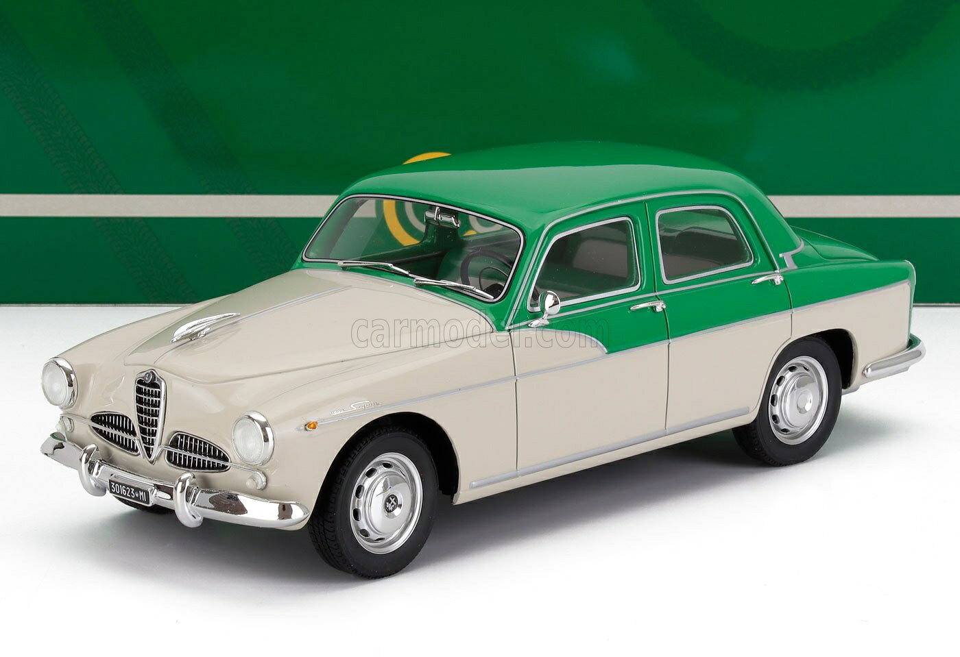 Alpha Romeo - ミニカー 1/18 アルファロメオ 1900 CULT-SCALE MODELS 1/18 ALFA ROMEO 1900 SUPER BERLINA 1958 WHITE GREEN CML162-3
